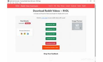 Reddit Video Downloader- RVDL for Windows - Download it from Habererciyes for free